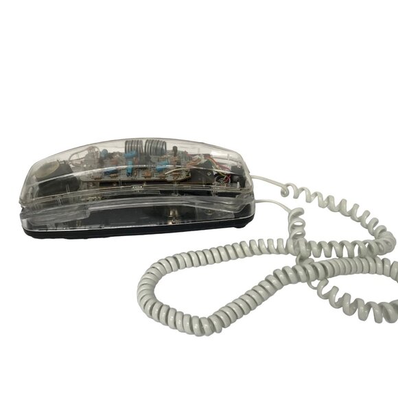 Lenoxx Sound PH-1400 Telephone Clear Transparent TESTED & WORKS! Phone - Picture 1 of 6